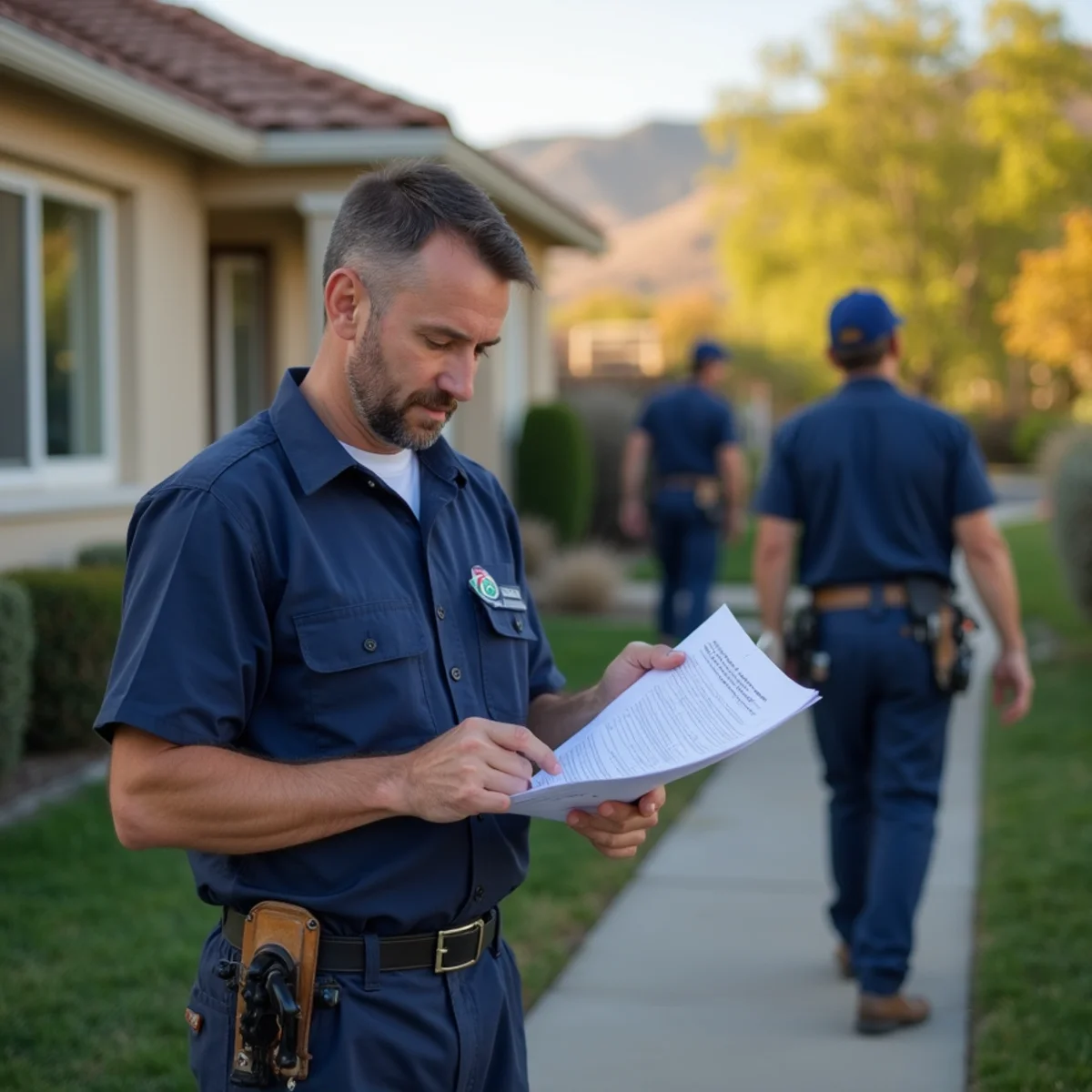 Homeowner reviewing a water damage insurance policy after a leak in a San Ramon home