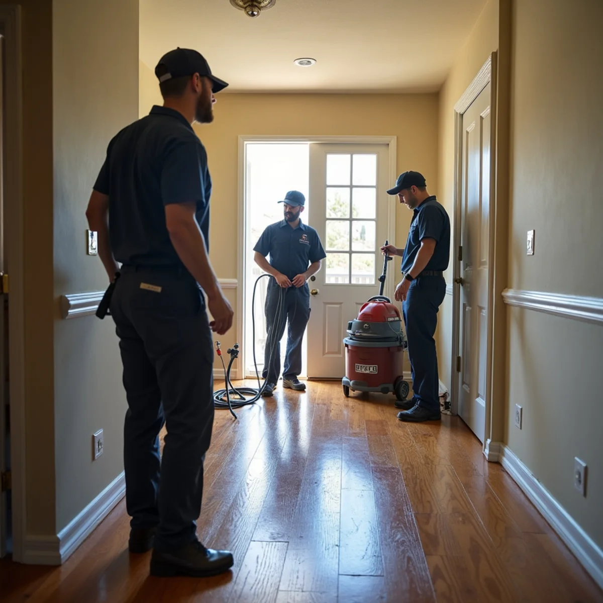 Mold remediation containment set up inside a Tri-Valley home