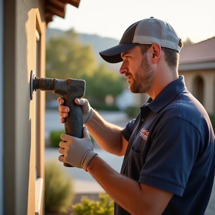 Locate the failure point during burst pipe cleanup in a San Ramon, CA property
