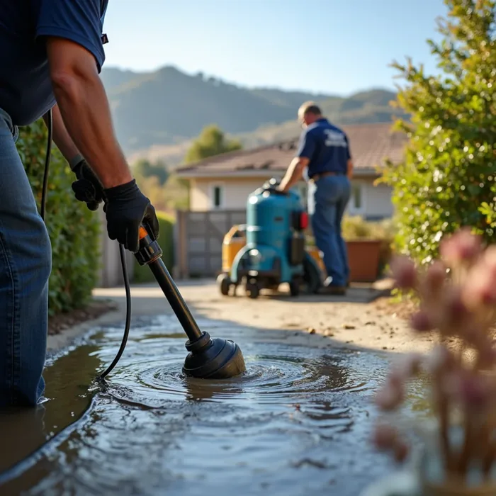 Contained extraction and pump-out during flood cleanup in a San Ramon, CA property