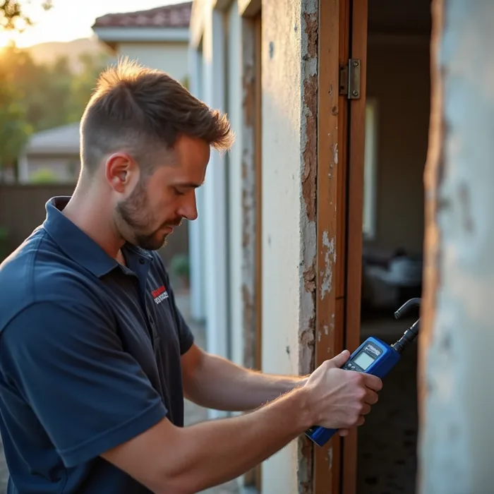 Inspection and moisture source identification during mold remediation in a San Ramon, CA property