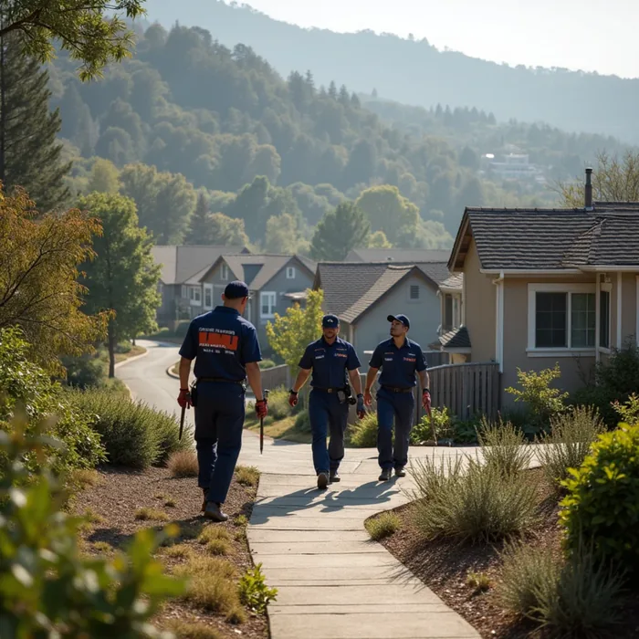 Typical homes in Hidden Valley, San Ramon, CA served by local water damage restoration crews