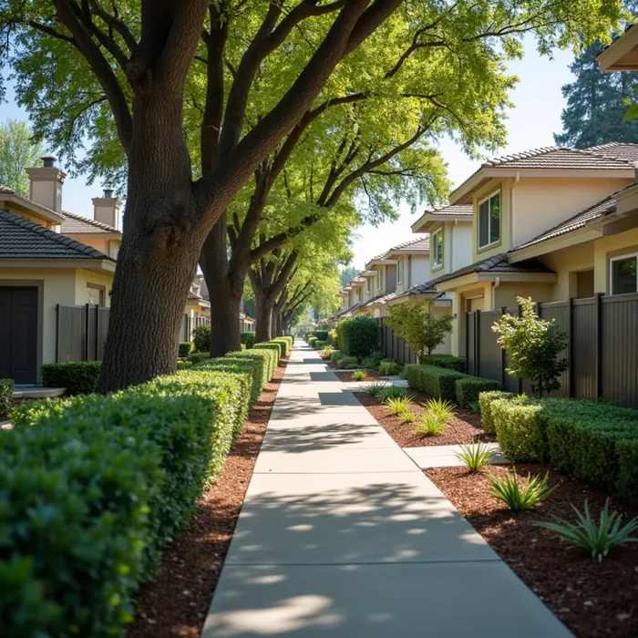 Typical homes in Montevideo, San Ramon, CA served by local water damage restoration crews