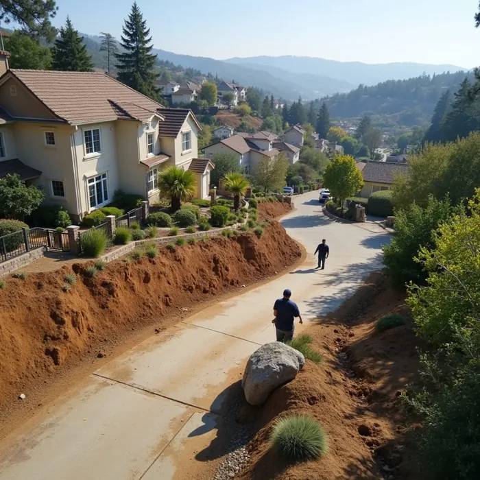 Typical homes in Round Hill, Alamo, CA served by local water damage restoration crews