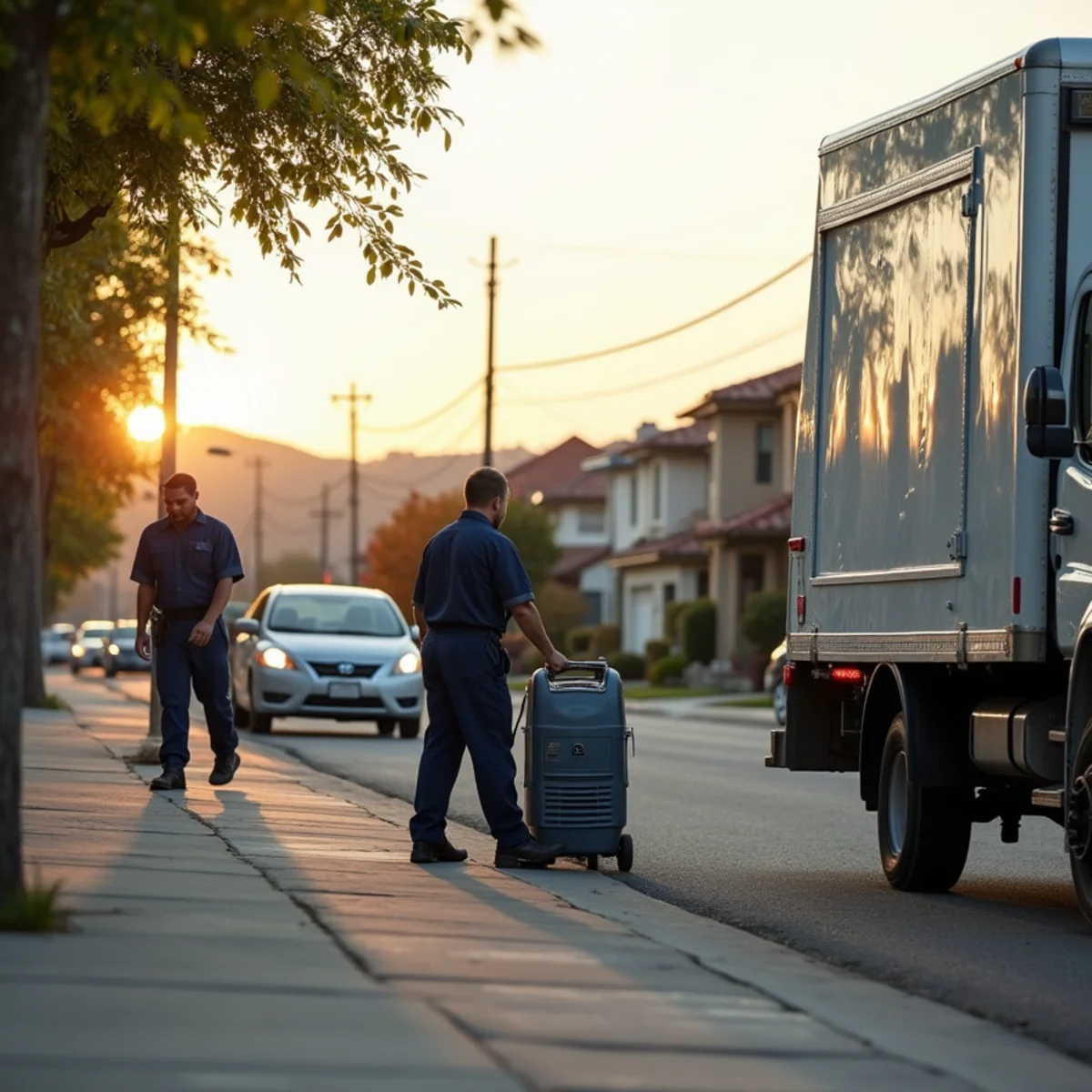 Water damage restoration crew working in Antioch, CA