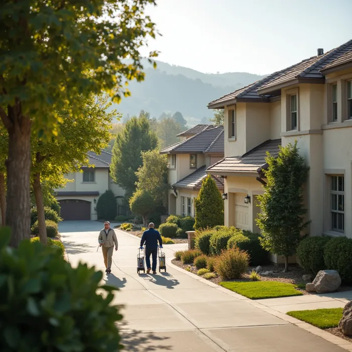 Typical homes in Blackhawk, CA served by local water damage restoration crews