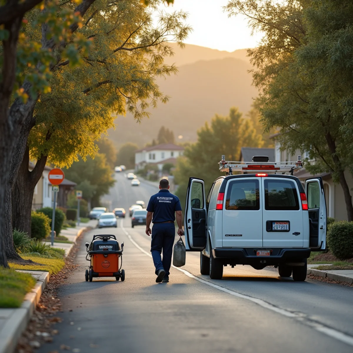 Water damage restoration crew working in Lafayette, CA