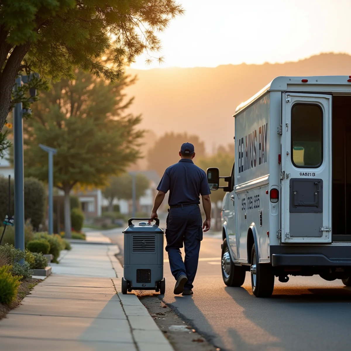 Water damage restoration crew working in Del Valle, Pleasanton, CA