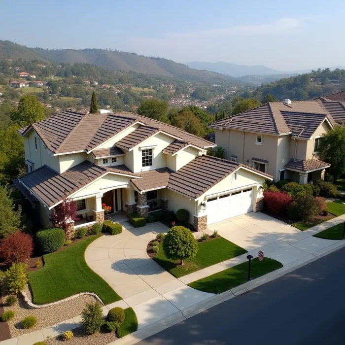 Typical homes in Kottinger Ranch, Pleasanton, CA served by local water damage restoration crews