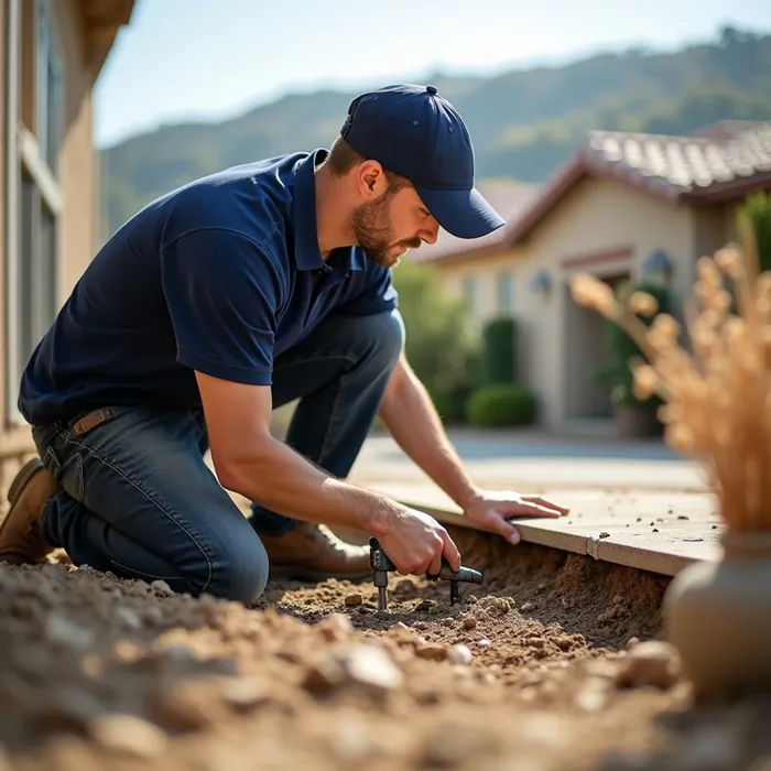 Recommend the repair approach honestly during slab leak damage in a San Ramon, CA property