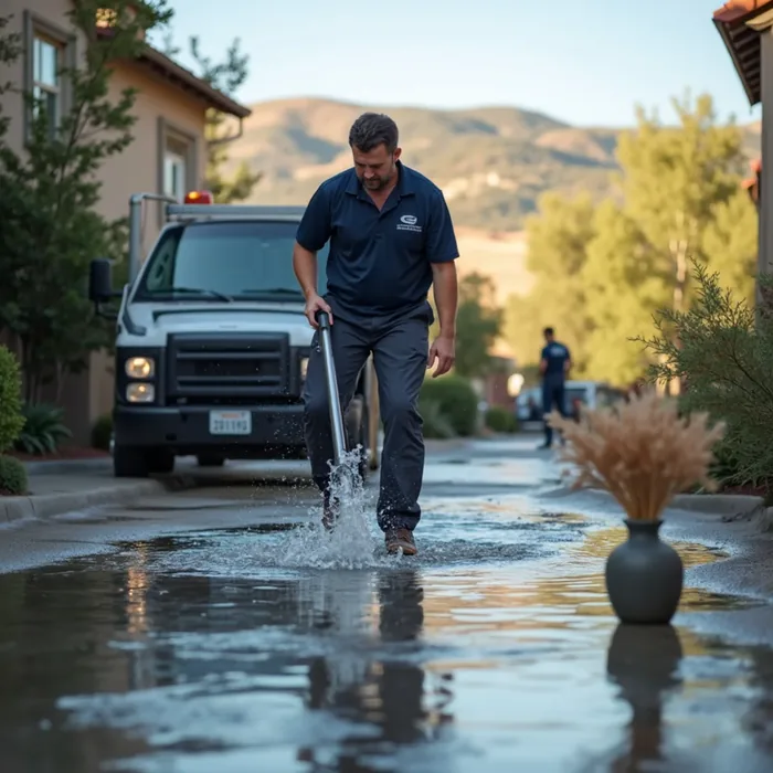 Bulk water removal during water extraction in a San Ramon, CA property